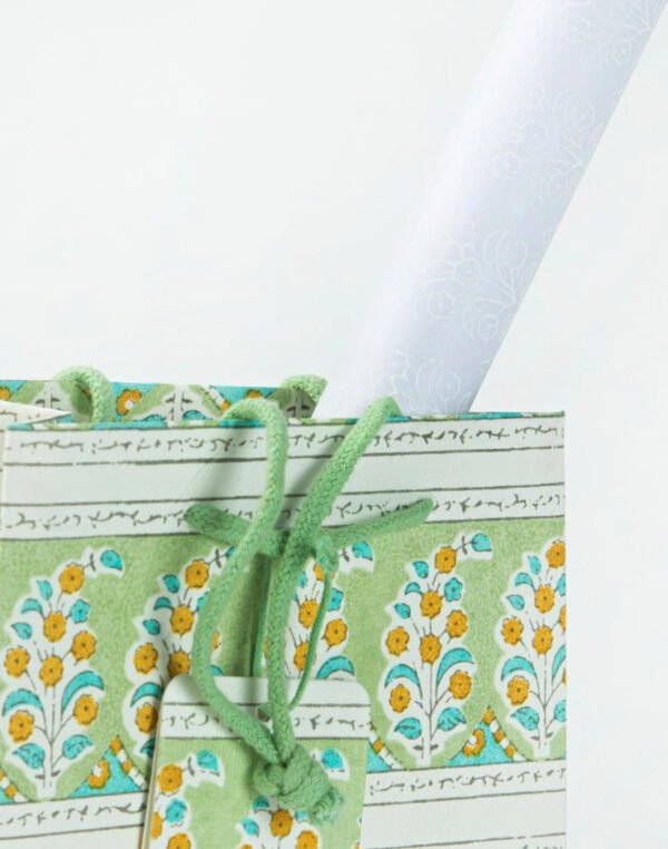Viridis Printed Paper Bag Medium - Image 2