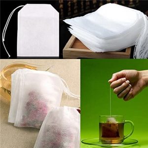 HASTHIP 100 pcs/Lot New Non-Woven Fabrics Empty Tea Bag with String Heal Filter Paper