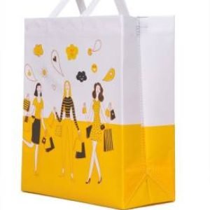 knack packaging with logo Happy Shopping Bag | Reusable | Recyclable | Multi Purpose Non Woven Bag – (10 Bags)