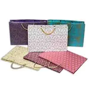 Eco-friendly Handmade Paper Bags Landscape orientation (Mix Colour)