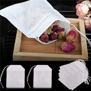 HASTHIP 100 pcs/Lot New Non-Woven Fabrics Empty Tea Bag with String Heal Filter Paper